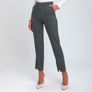 NWOT Charcoal Grey Lulus Trousers